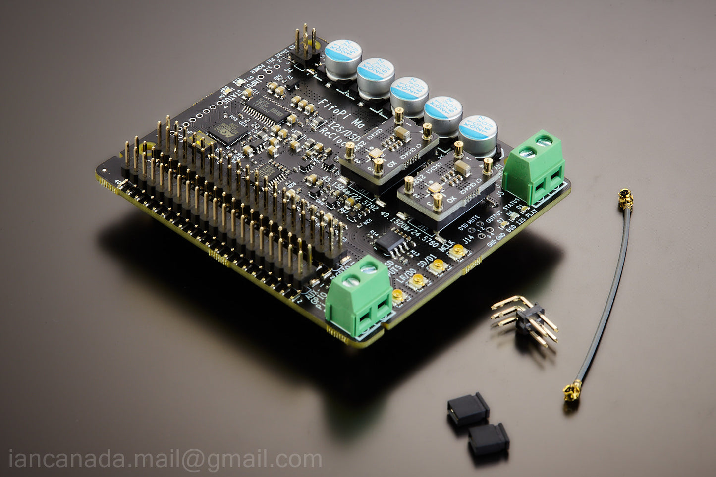 #1C. FifoPiMa V1.5 Master mode Raspberry Pi I2S/DSD/DoP Re-clocker with ultra-low phase noise XOs