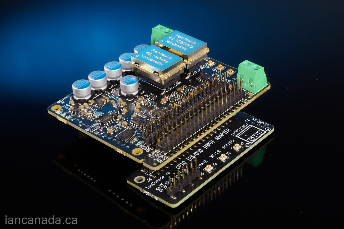 #1D. FifoPi Q7II Flagship I2S/DSD/DoP FIFO with isolator, re-clocker and ultra-low-phase noise XOs