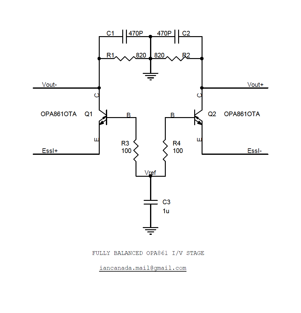 OPA861 MkII Audiophile Zero Feedback Balanced I/V Board