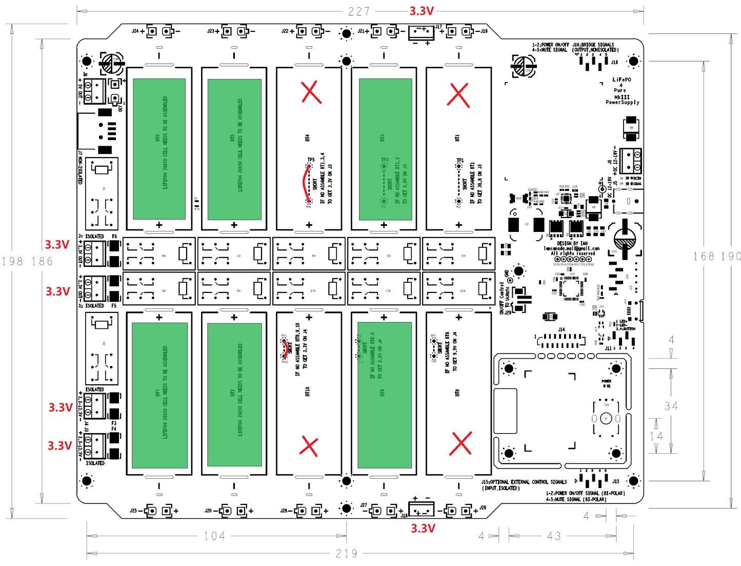 LifeO4 mkIII pure power supply