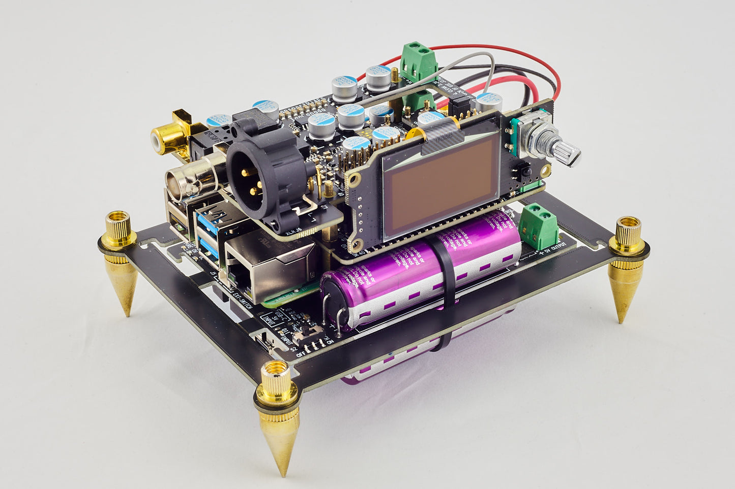 Flagship compact size FIFO Re-clock Streamer/DDC KITs with Ultracapacitor\Battery hybrid PSUs