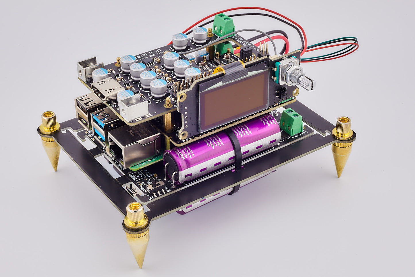 Flagship compact size FIFO Re-clock Streamer KITs with Ultracapacitor\Battery hybrid PSUs