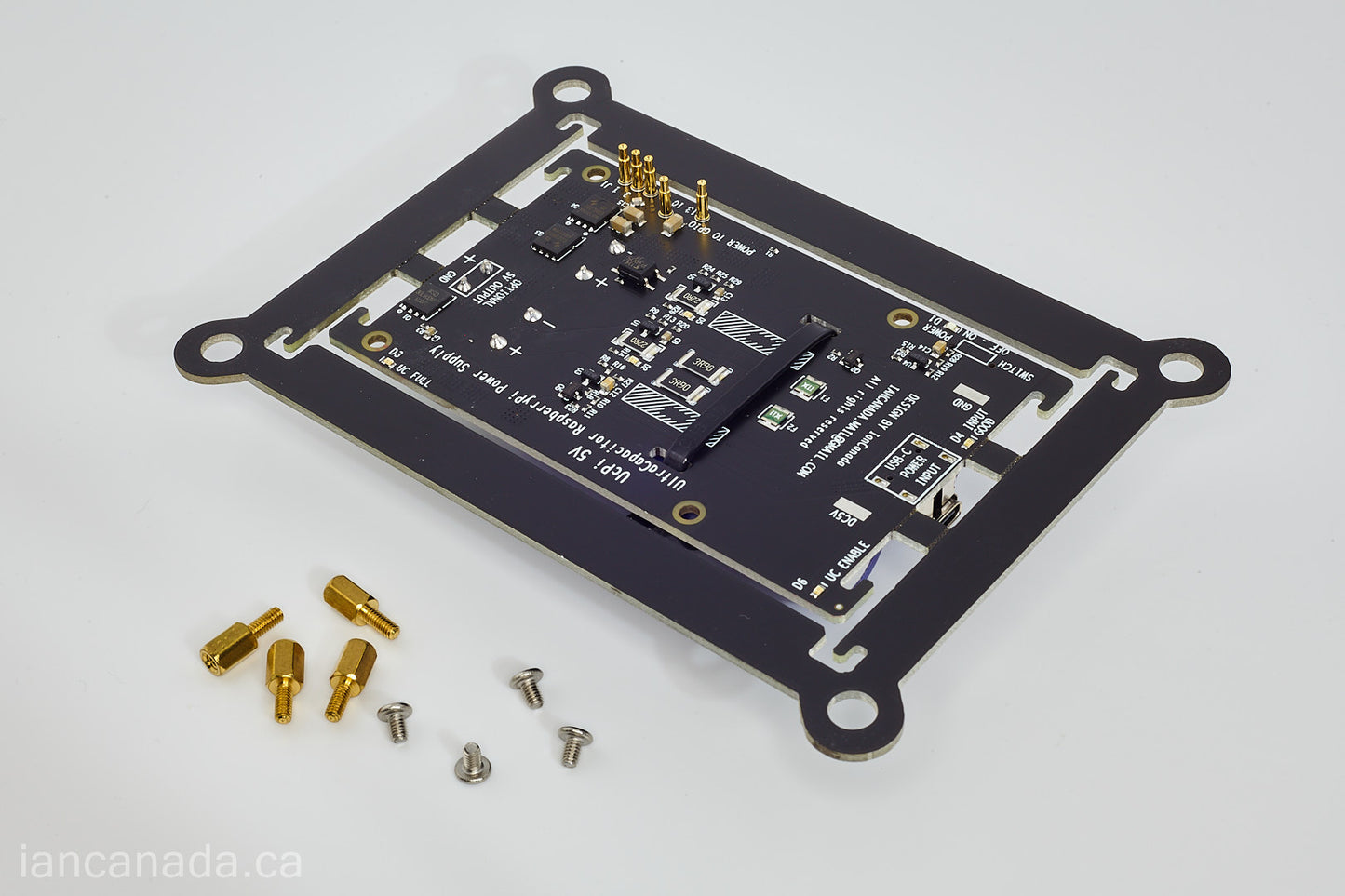 UcPi/2025 Universal Ultracapacitor RPi Power Supply with ultracapacitors pre-installed