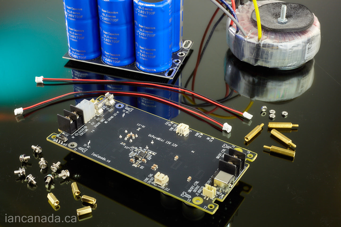 UcPure Mini 15V,12V,+/-15V,+/-12V Low-cost Third-generation Pure Ultracapacitor PSU for Analog applications
