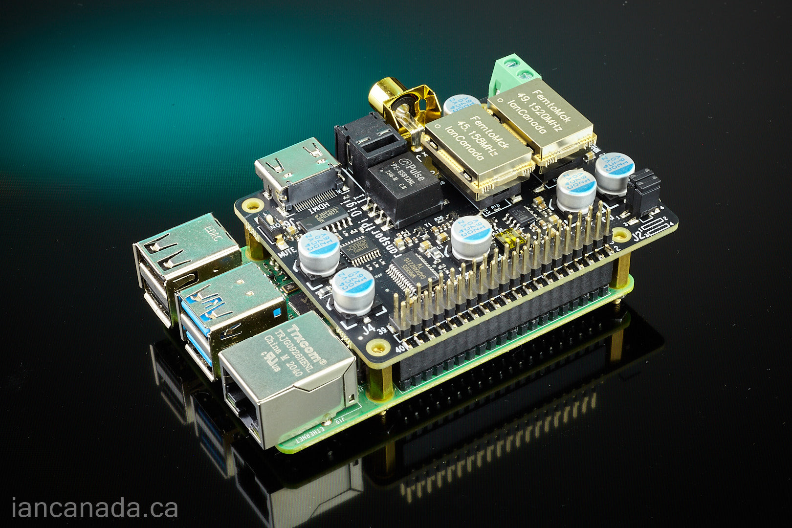 TransportPi Digi/II, Audiophile master mode digi re-clock streamer ...